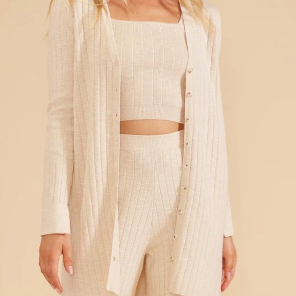 SOLD / MINKPINK Paige Longline Cardigan Dress Size Medium - Picture 6 of 6